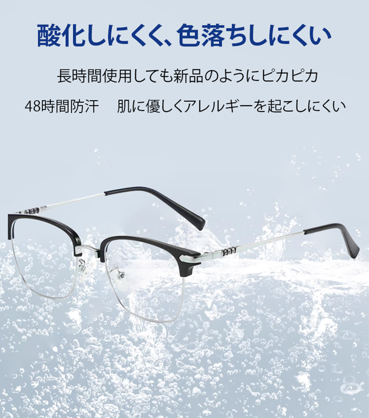男女兼用メタルフレーム老眼鏡