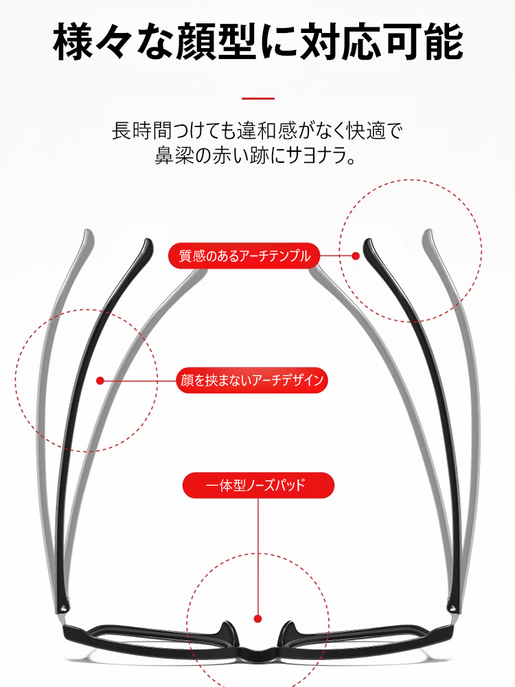男女兼用曇り止めスマートズーム老眼鏡