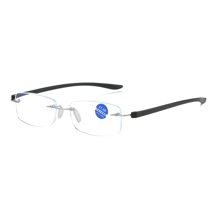 ファッショナブルなフレームレス老眼鏡