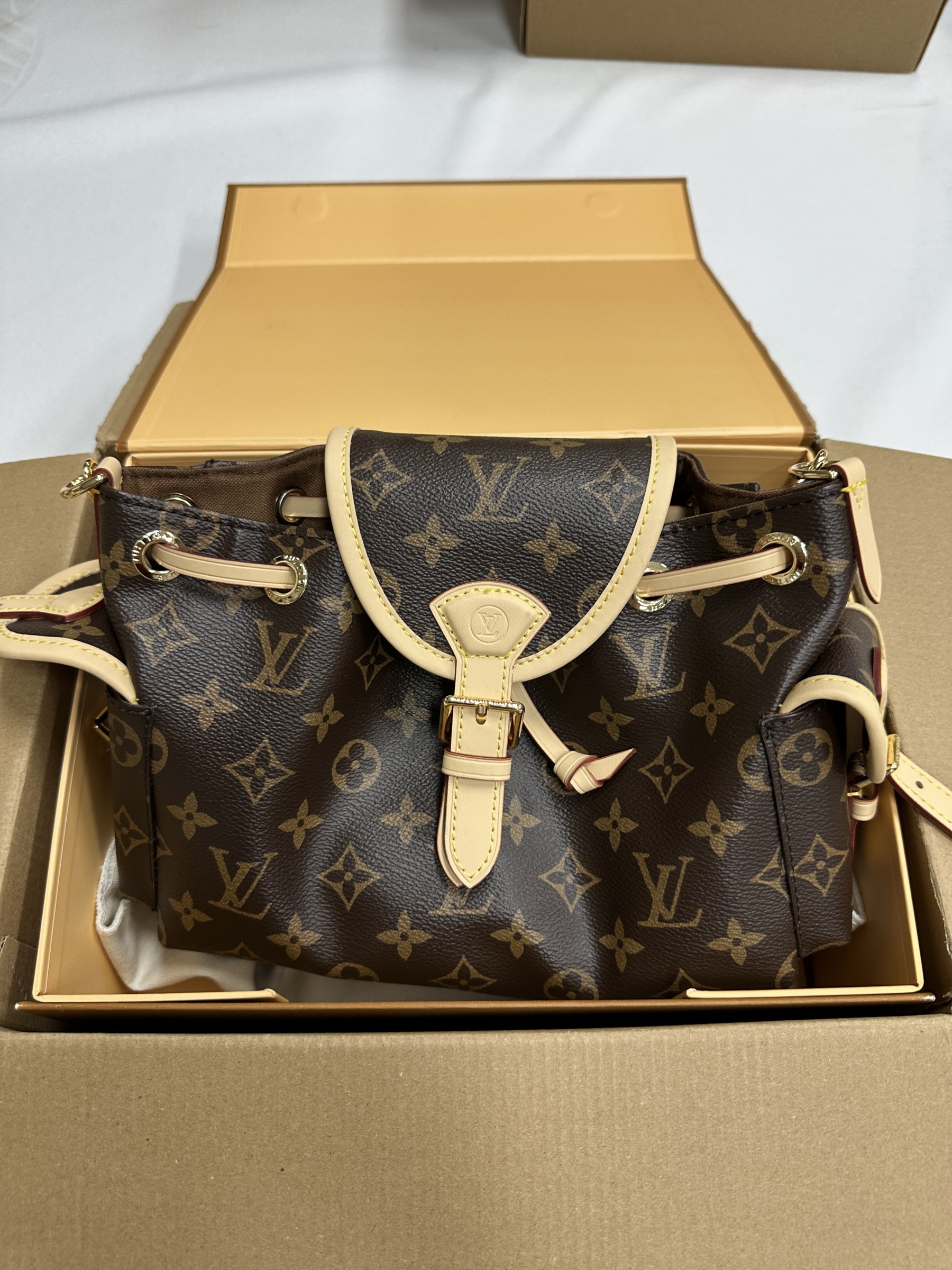 經典老花可雙肩中包