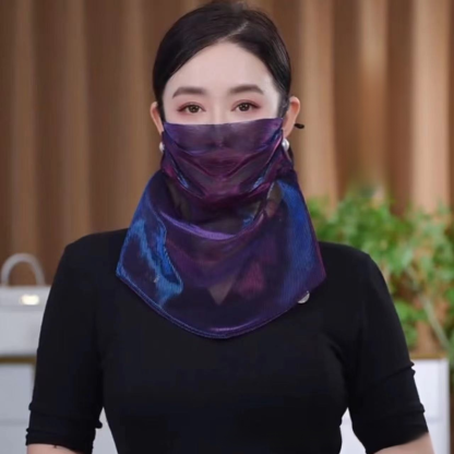 多功能炫彩磁扣防曬面紗