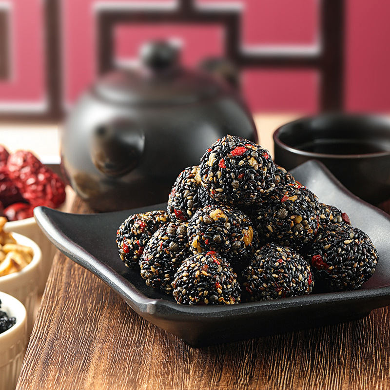紅棗丸核桃桑葚枸杞黑芝麻丸