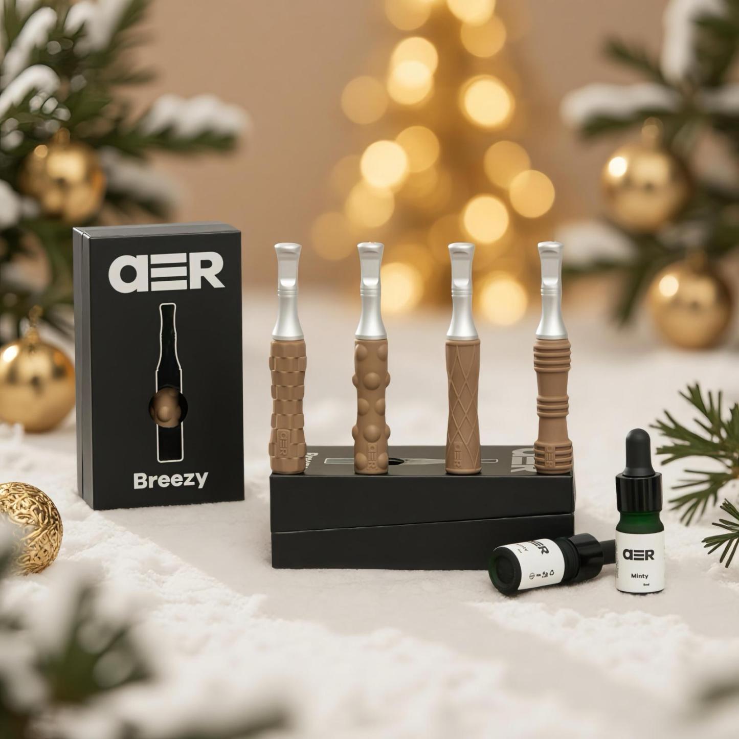 🎄 AER 聖誕禮盒套裝｜Breezy ×1 + Plenty ×4 + Eazy ×2