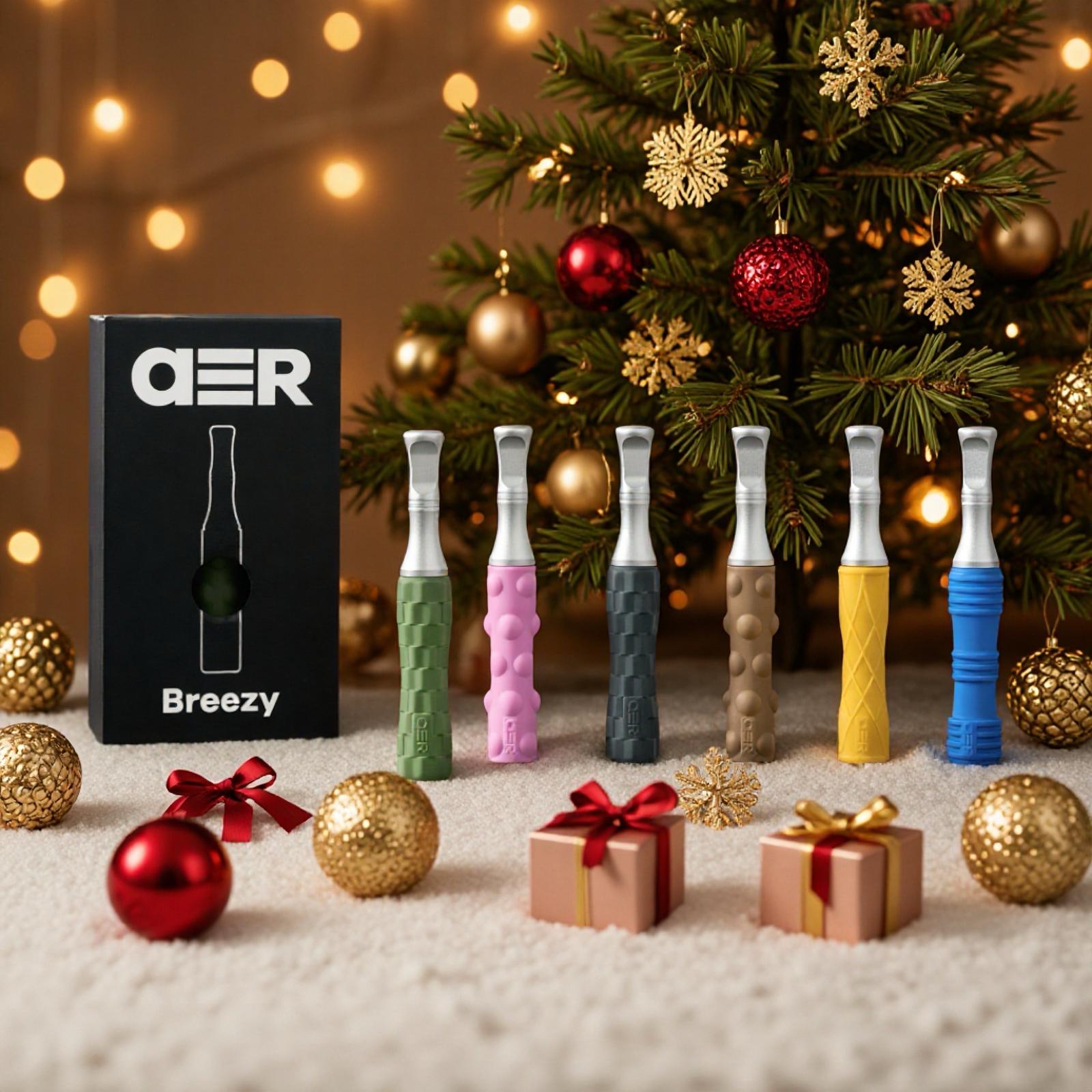 🎄 AER 聖誕限定禮盒套裝｜Breezy ×1 + Plenty ×4 + Eazy ×2
