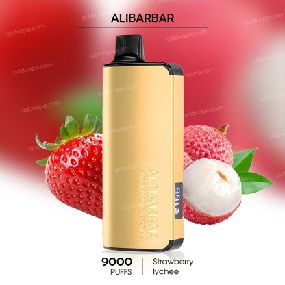 Strawberry lychee  - Alibarbar Ingot - 9000Puffs