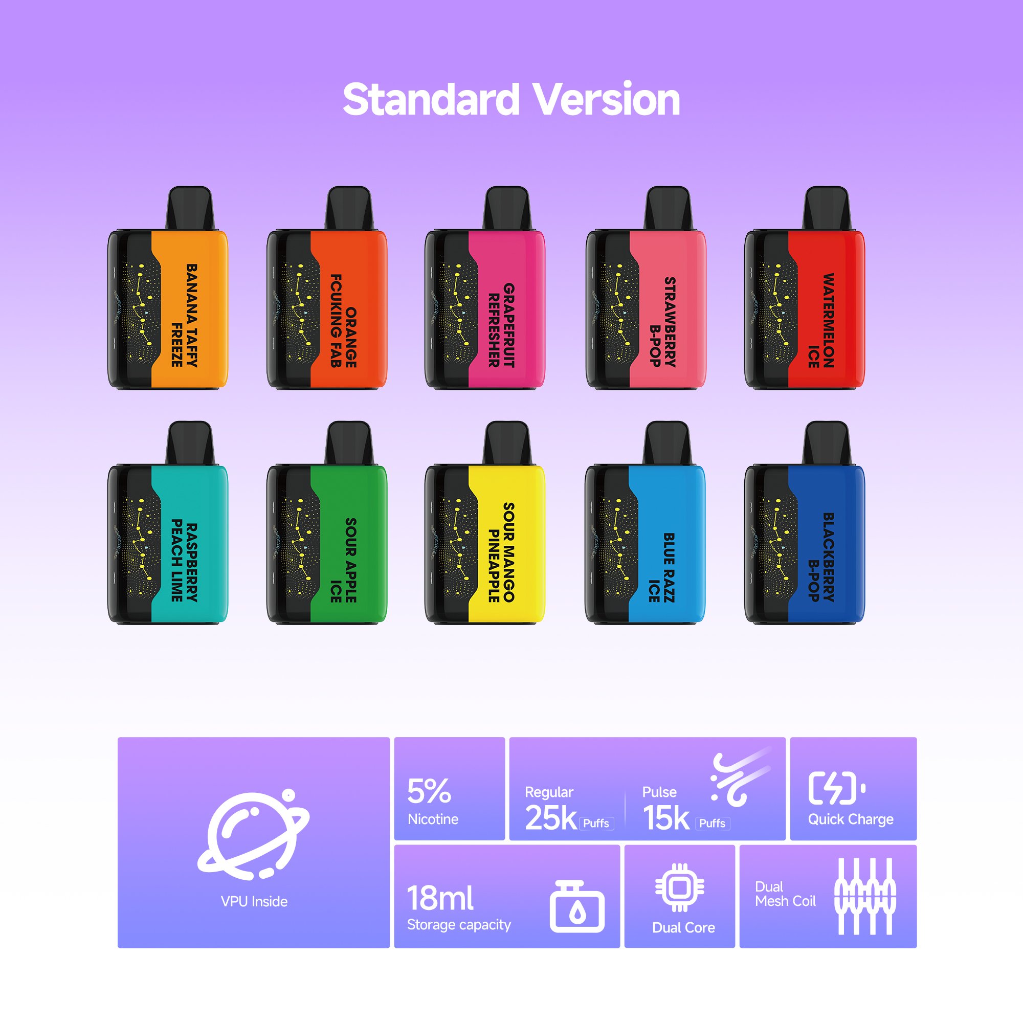 VAPEPIE 25000 Puffs ✨Curved screen starry design 🌌