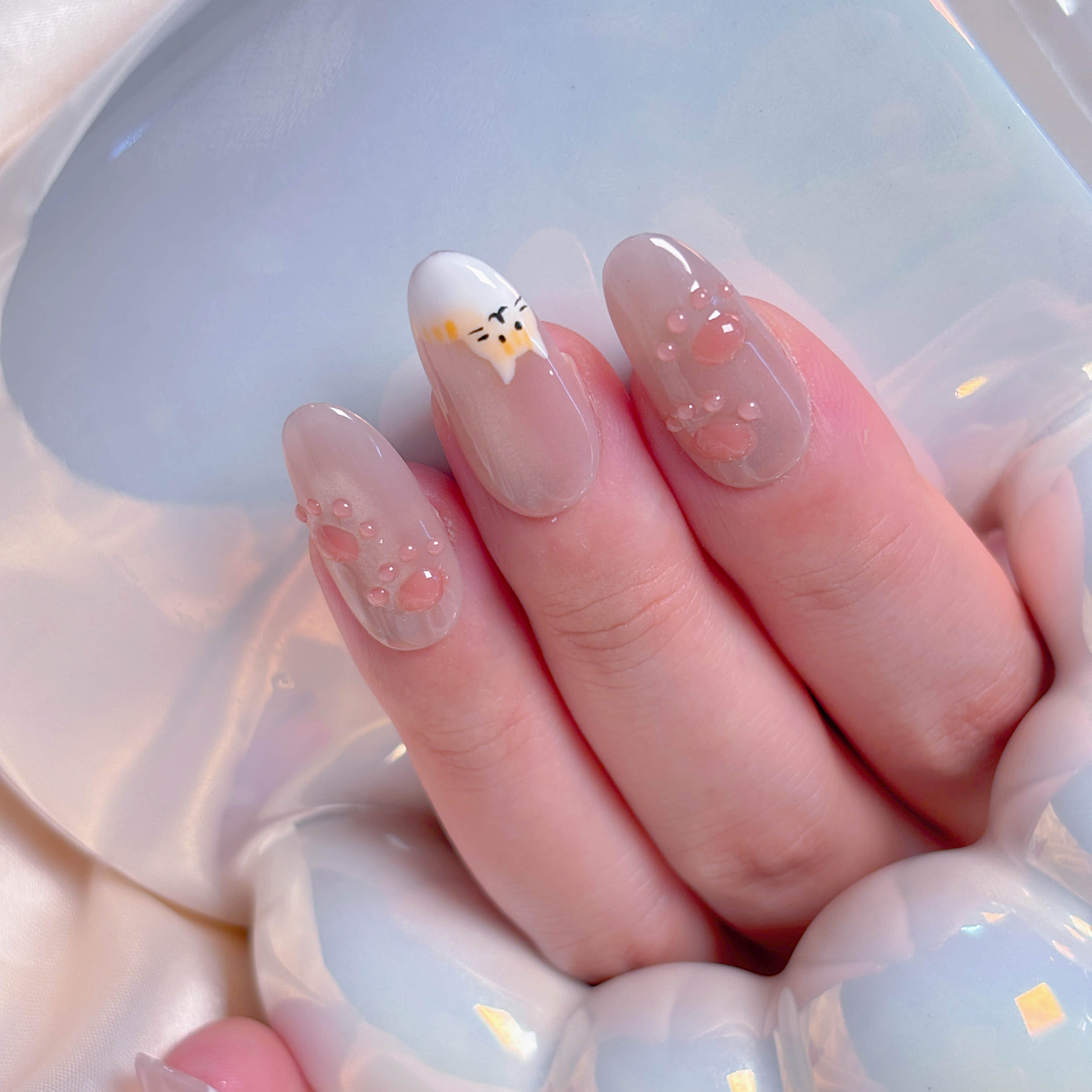 かに ネイルチップ 𓊆 𝐨𝐫𝐝𝐞𝐫 𓊇 チップ種類：ポイント② ありがとうご