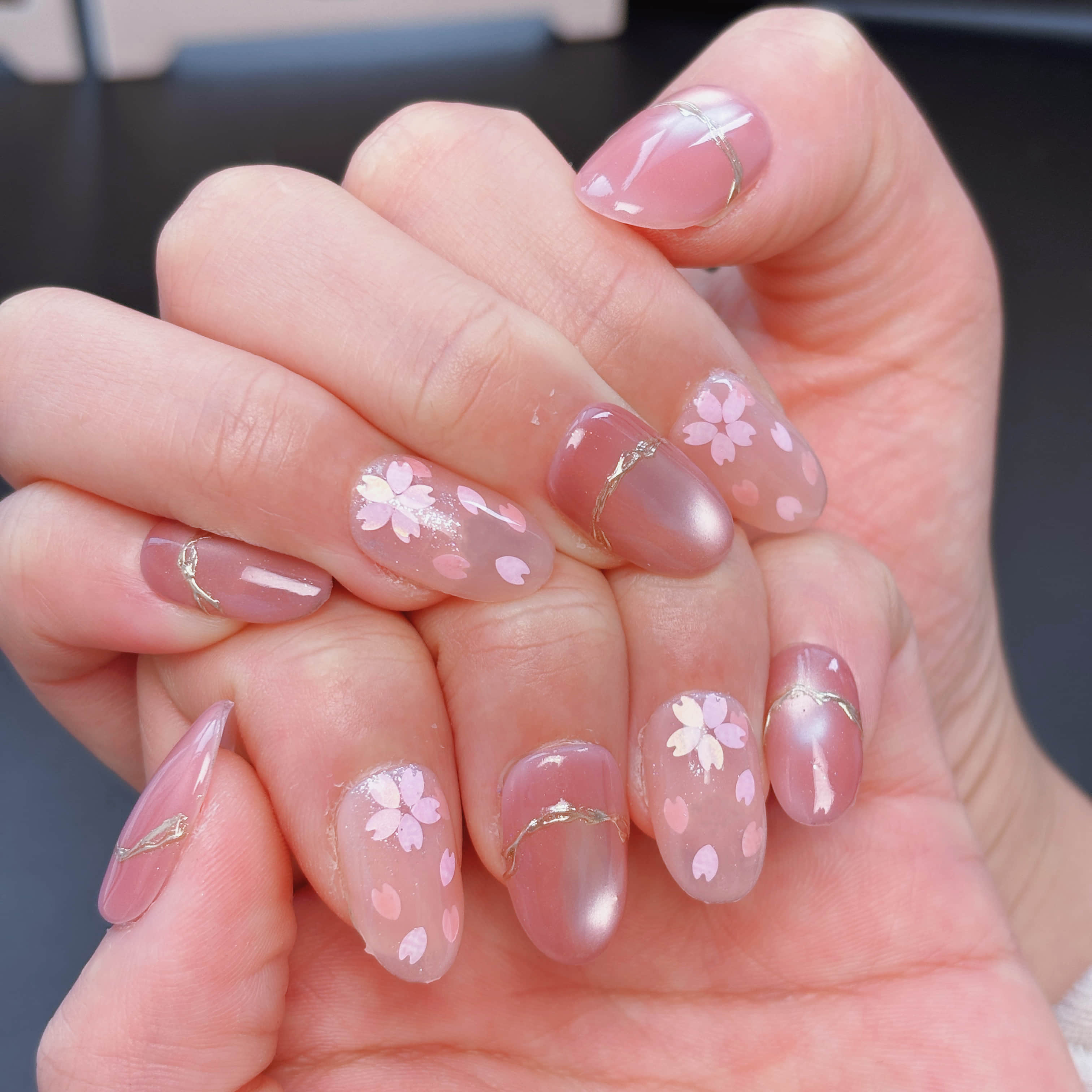 【1103】春桜ネイル