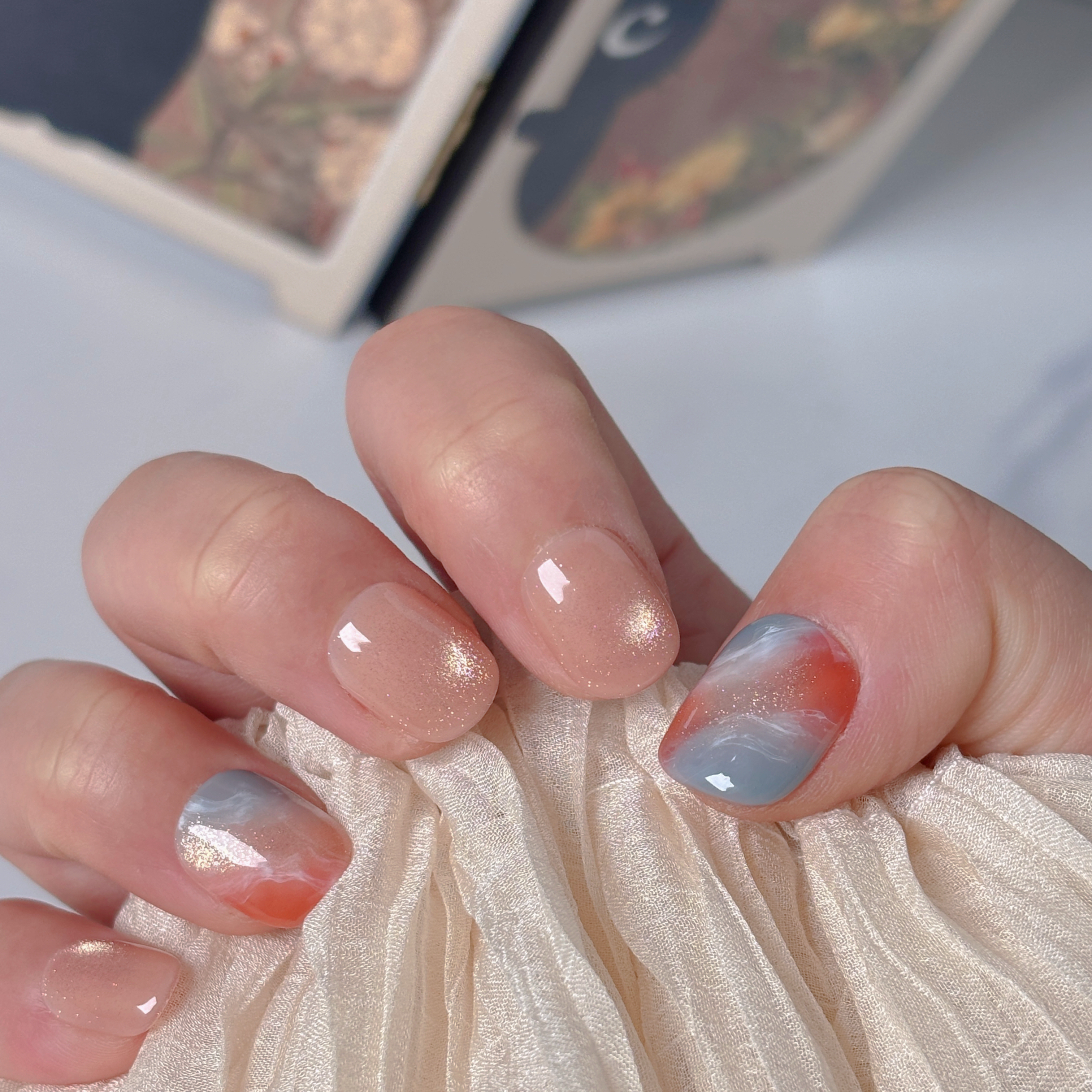 【1109】ロマンティック サンセット (Romantic Sunset)ネイル