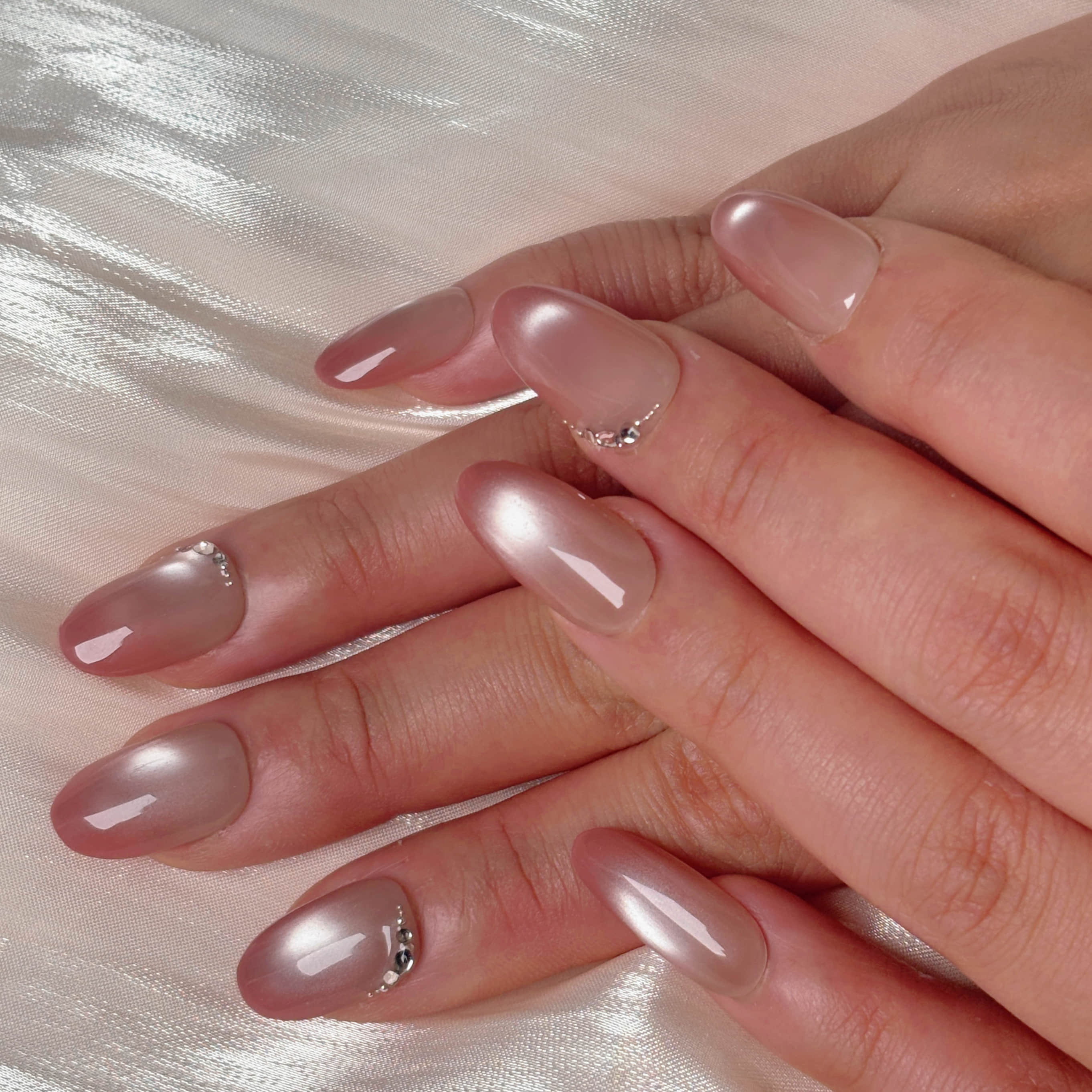 【1117】ピンクのパチパチネイル