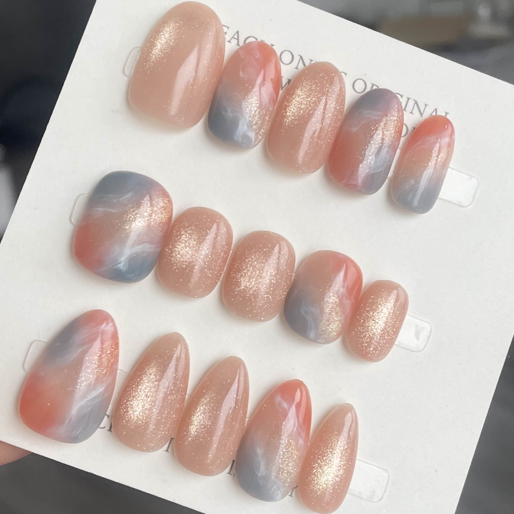 【1109】ロマンティック サンセット (Romantic Sunset)ネイル