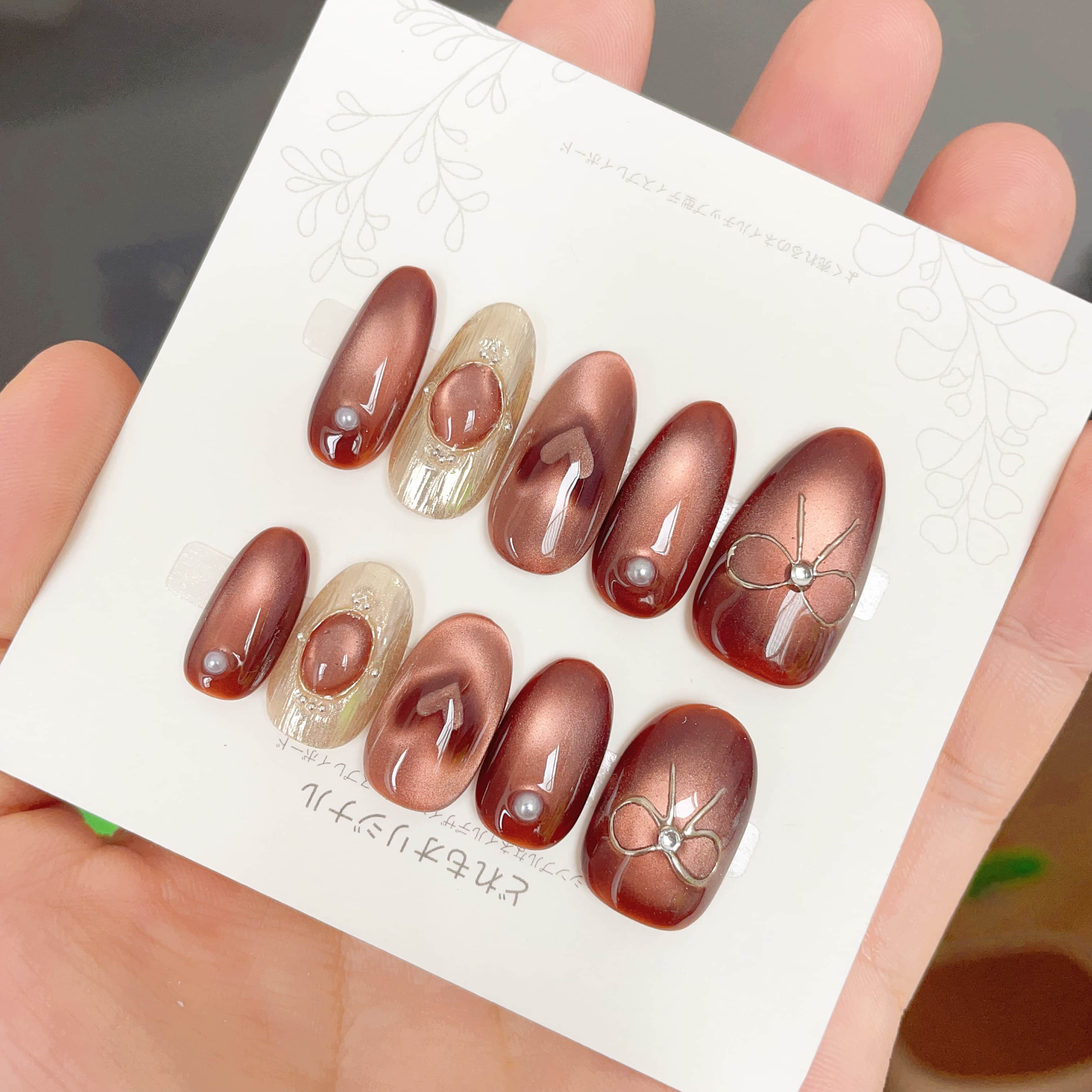 361】ピンク✖️フレンチネイルチップ