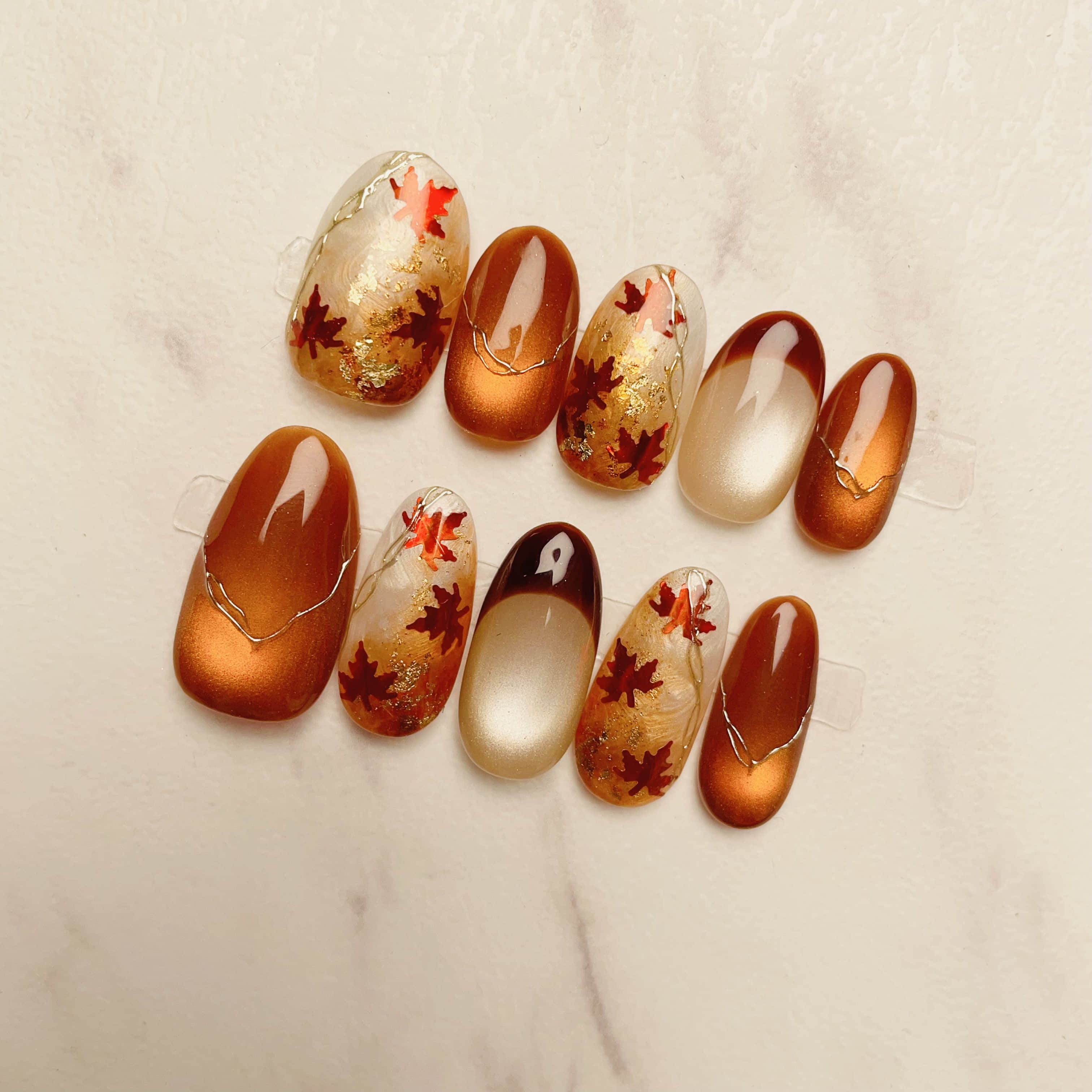 361】ピンク✖️フレンチネイルチップ