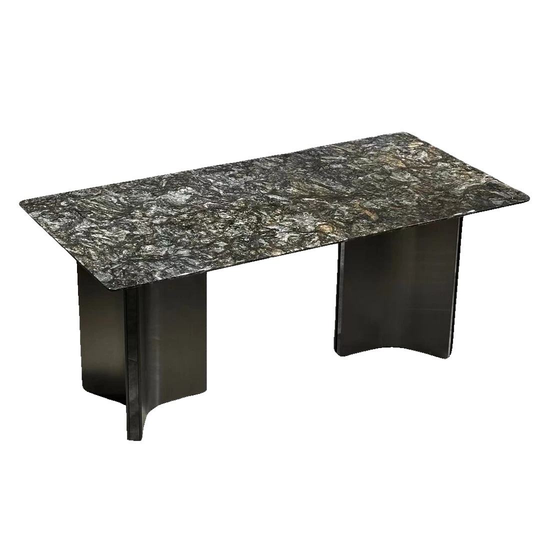  铂金钻奢石餐桌