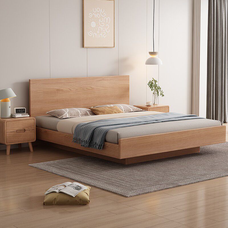 Elwood White Oak Platform Storage Bed