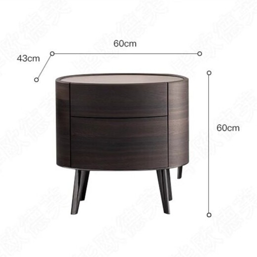 Verno Round Bedside Table