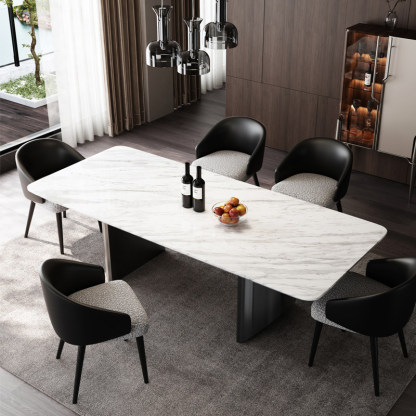 Carrara Soul Natural Marble Dining Table