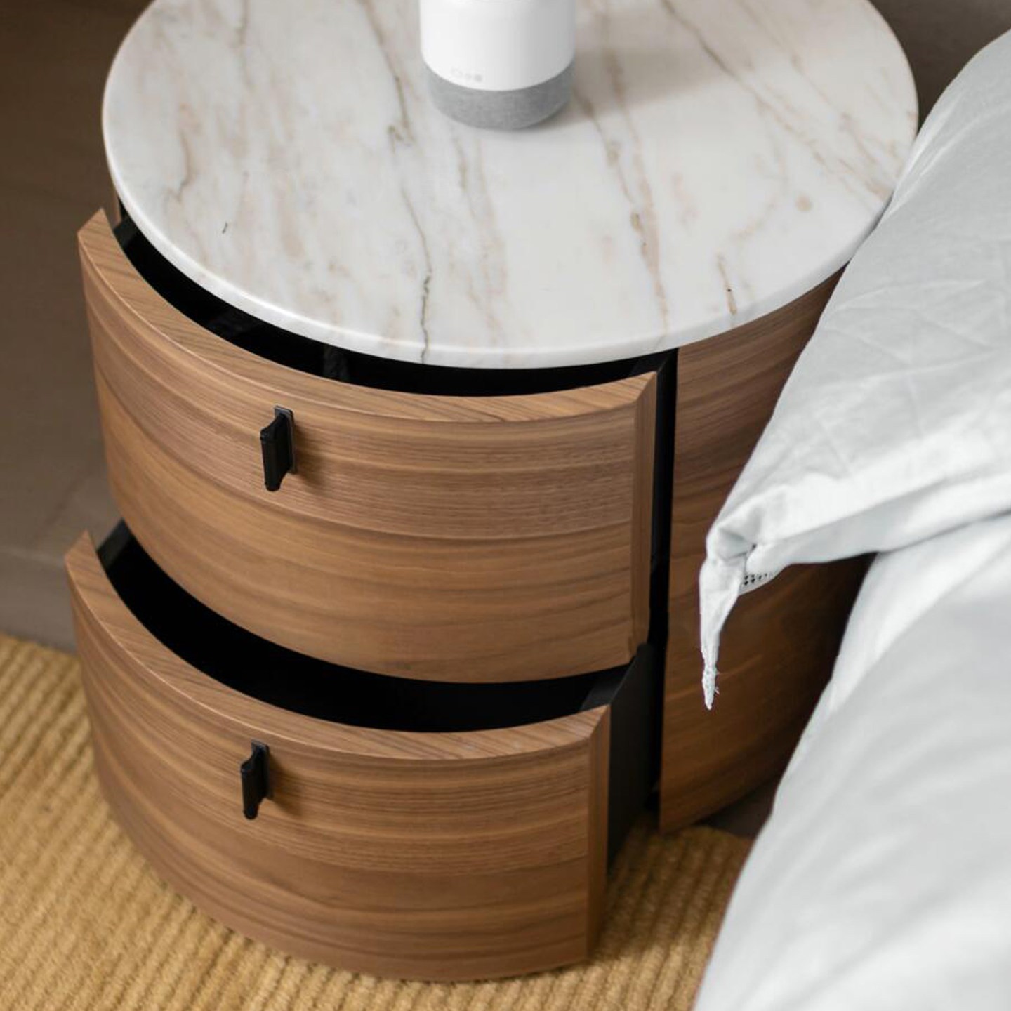 Oris Marble Bedside Table