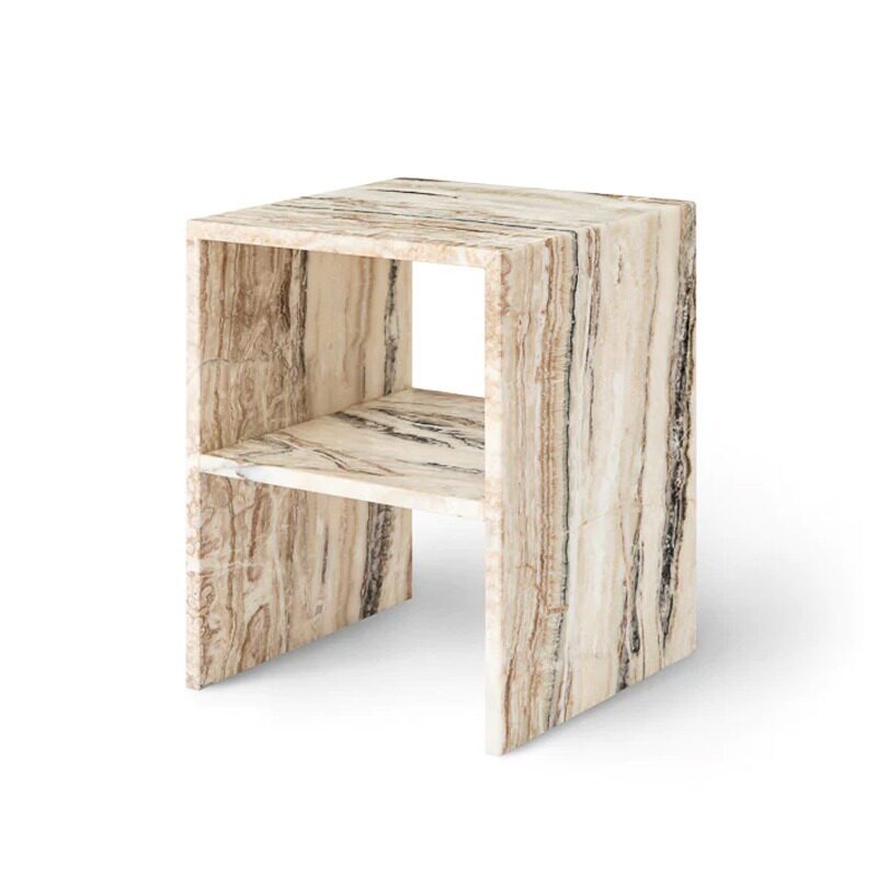 Sora Marble Storage Side Table