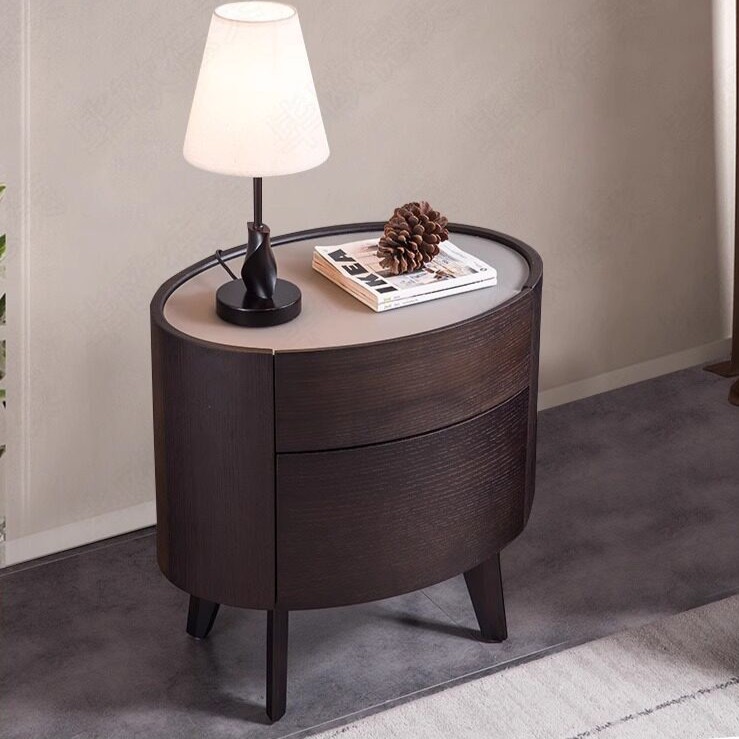 Verno Round Bedside Table
