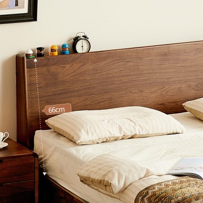 AeroLift Solid Walnut Bed