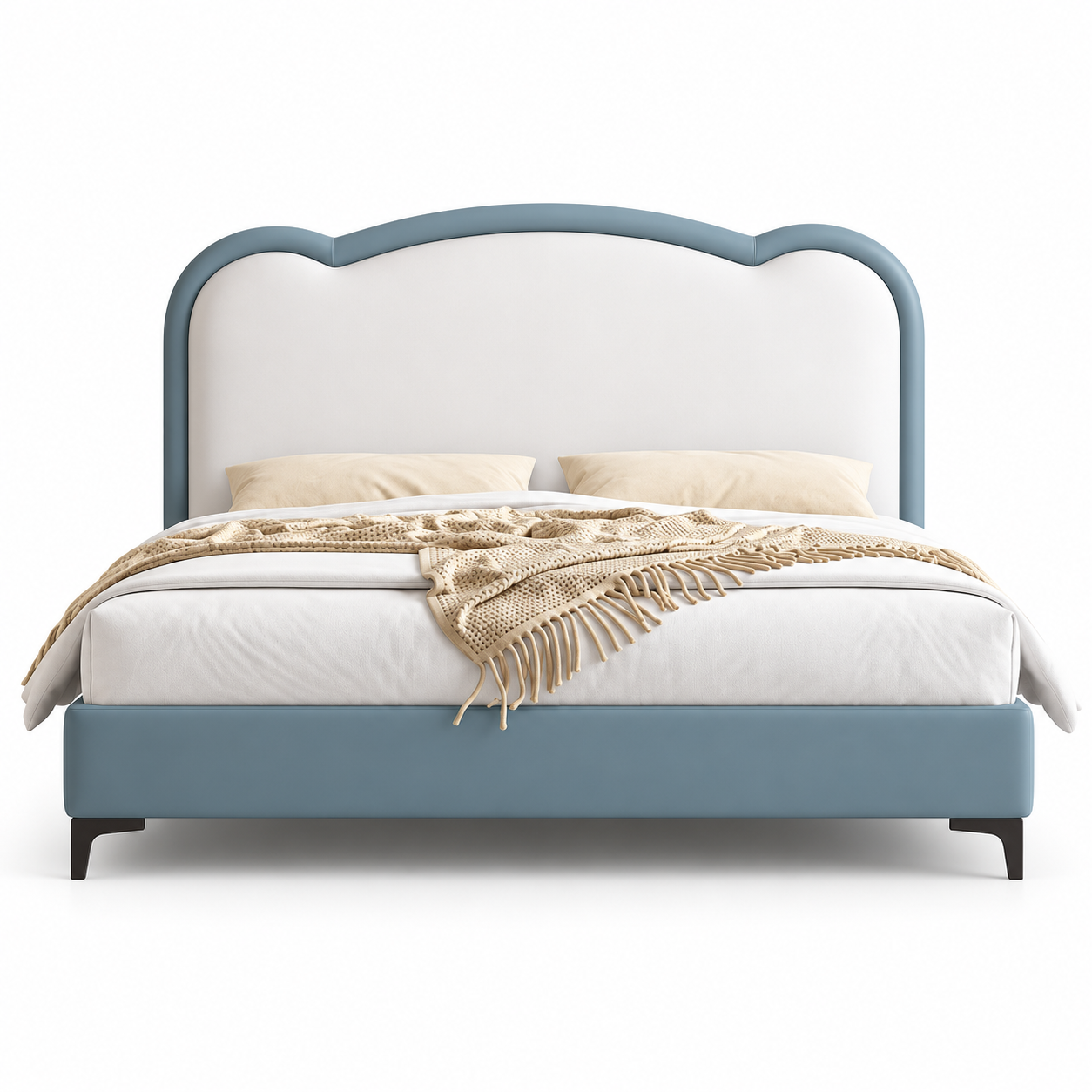 Celeste Curved Headboard Bed