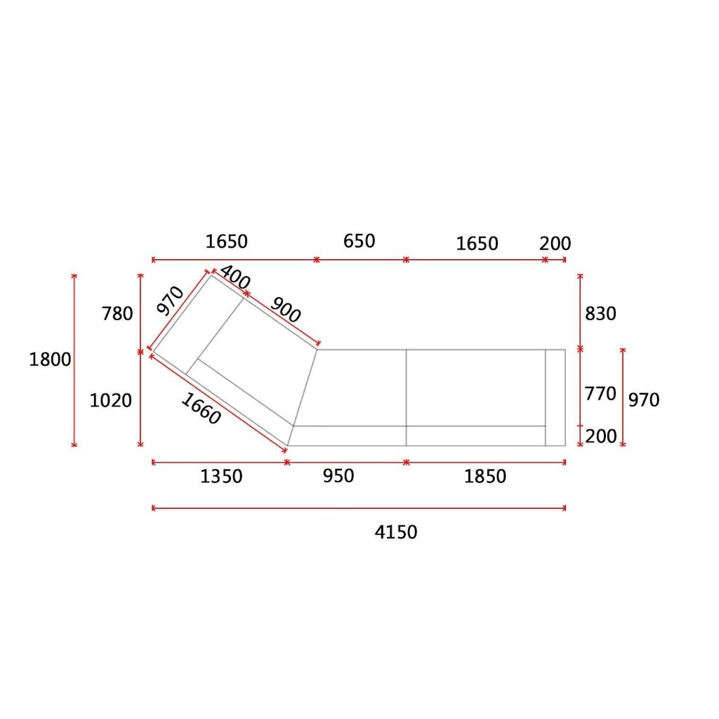 地平线沙发橙棕色