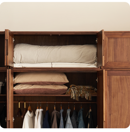 Walden Modular Walnut Wardrobe