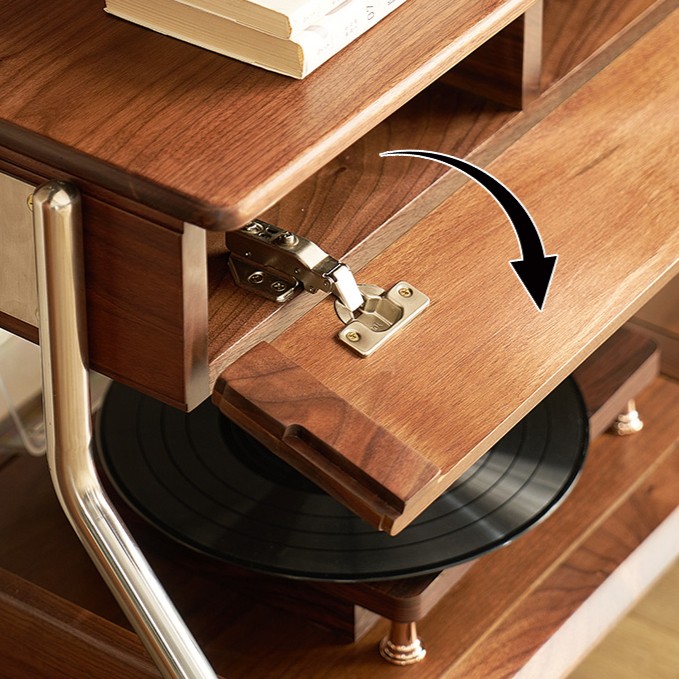 AeroMove Walnut TV Stand