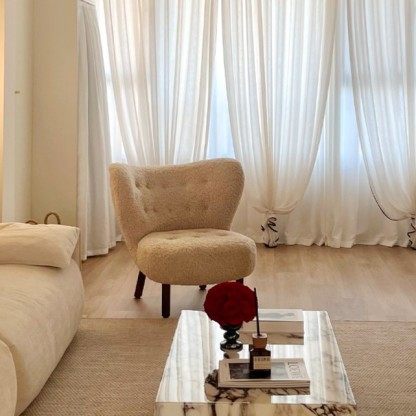 Evelyn Shearling Occasional Chair