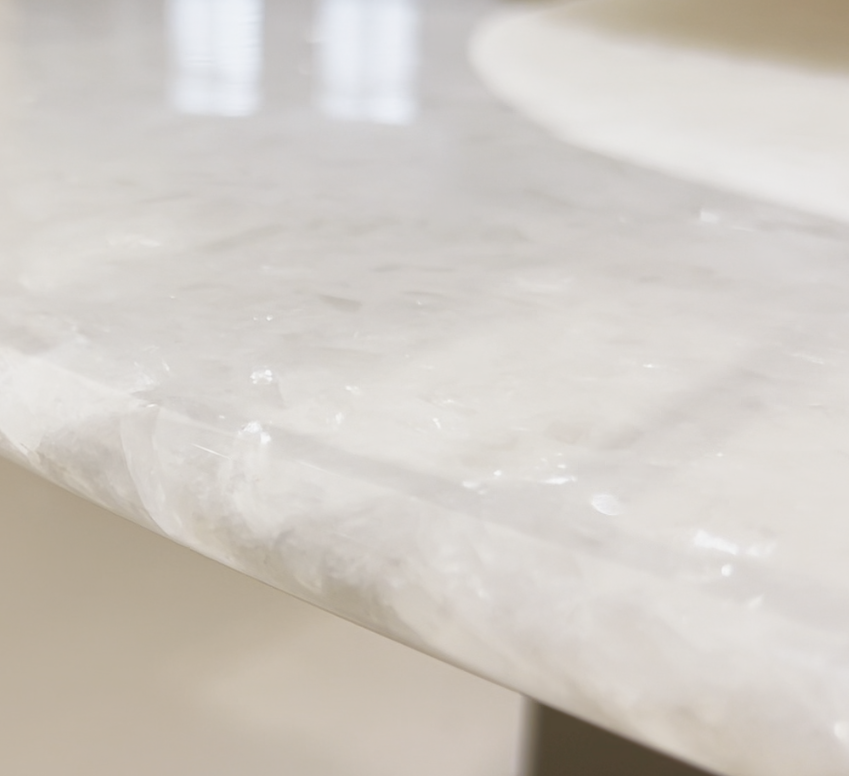 Lunara Ice Crystal Marble Dining Table