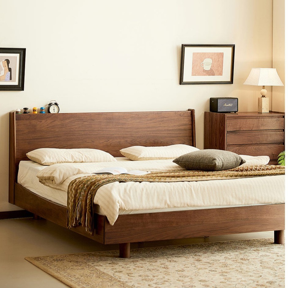 AeroLift Solid Walnut Bed