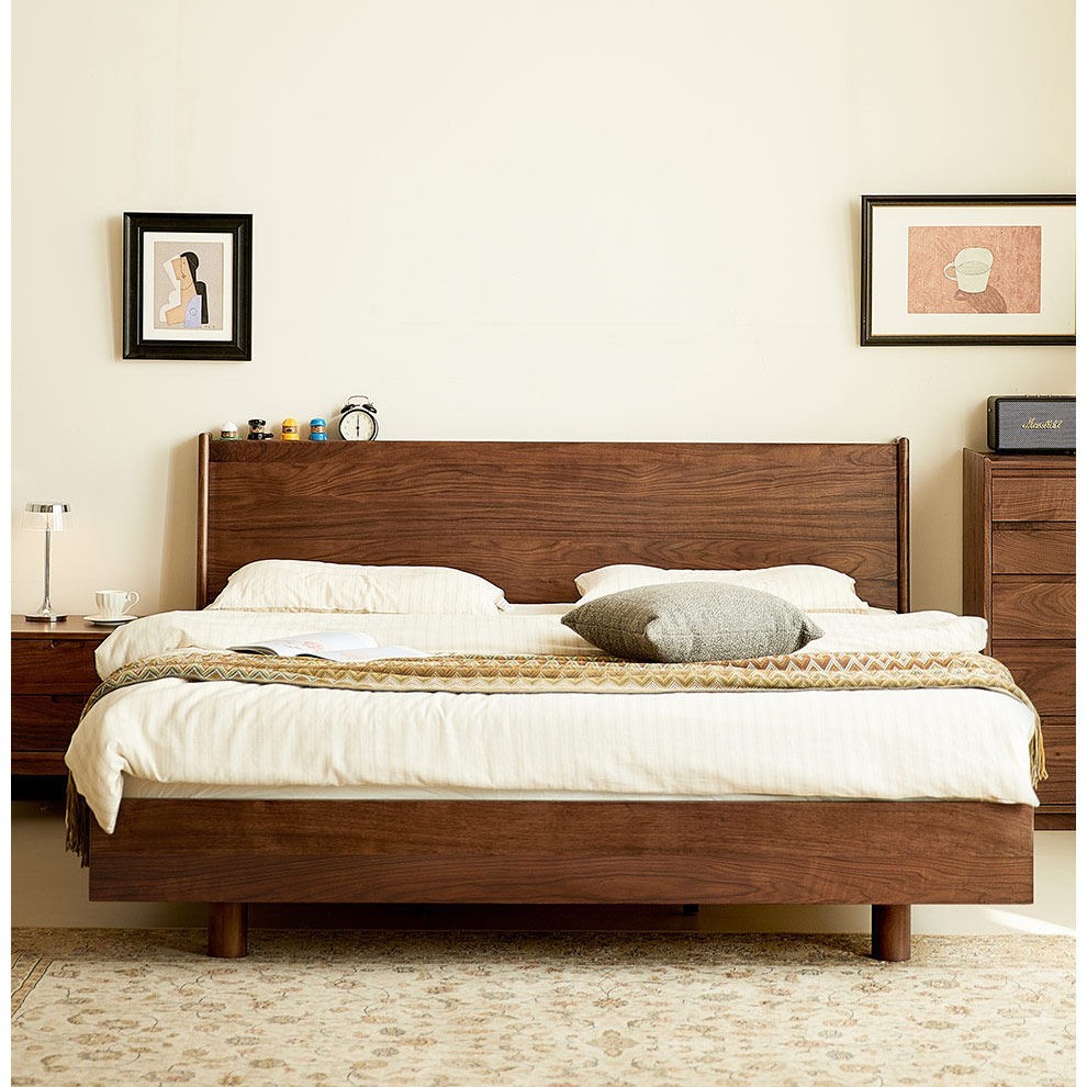 AeroLift Solid Walnut Bed