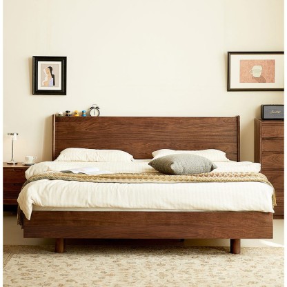 AeroLift Solid Walnut Bed