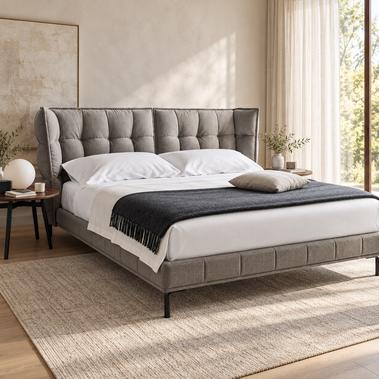 Sienna Quilted Upholstered Bed