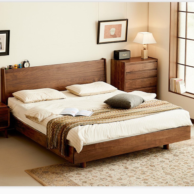 AeroLift Solid Walnut Bed