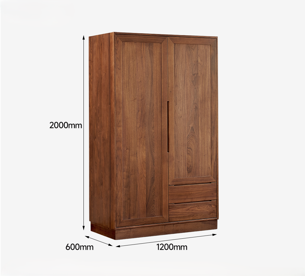 Walden Modular Walnut Wardrobe