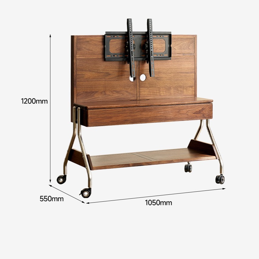 AeroMove Walnut TV Stand