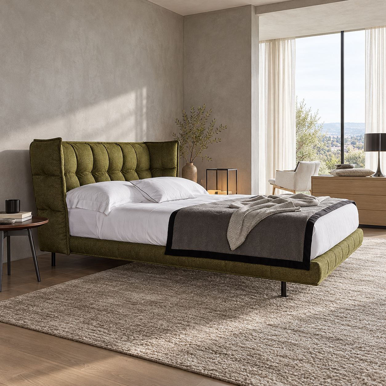 Sienna Quilted Upholstered Bed