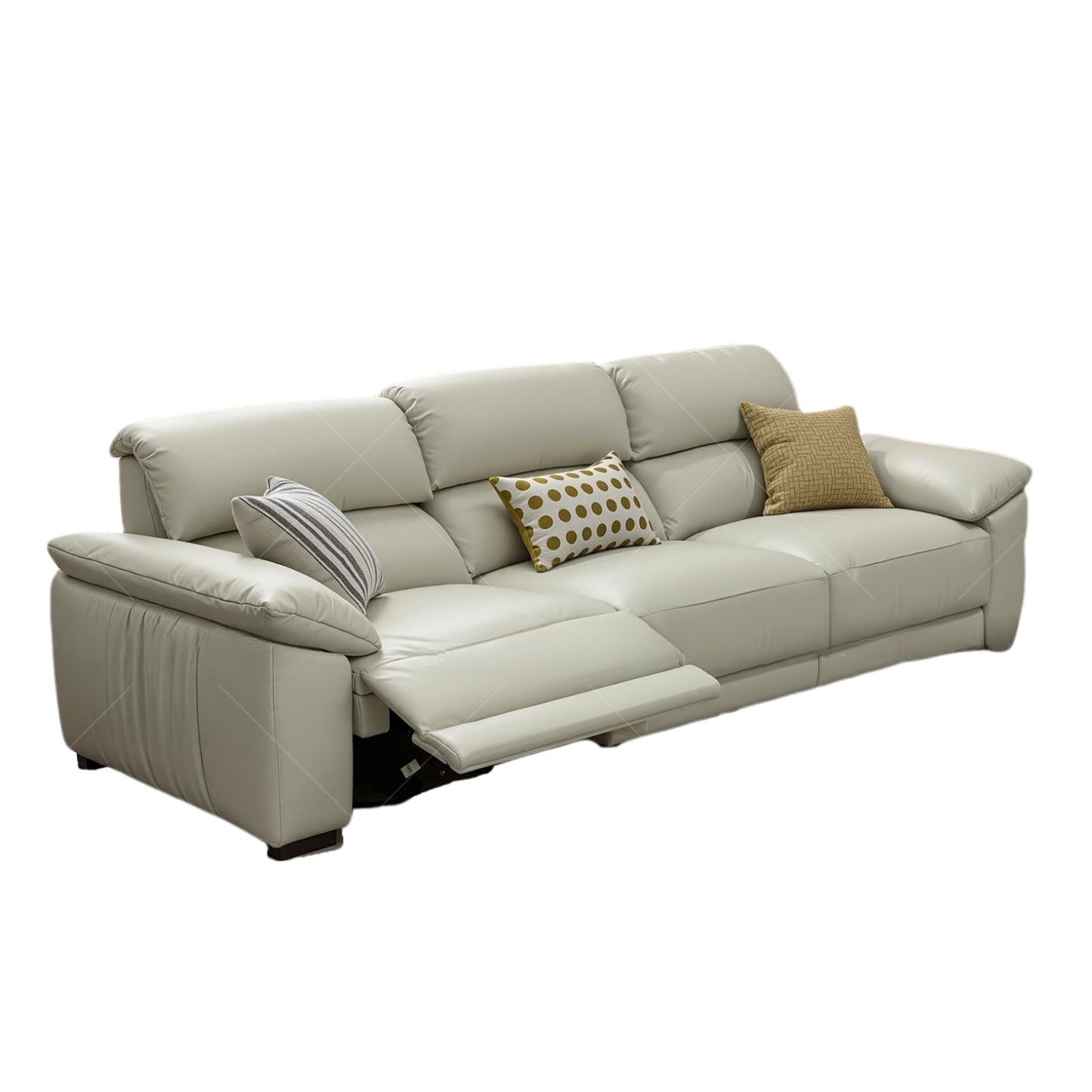 AeroLuxe Electric Leather Recliner Sofa