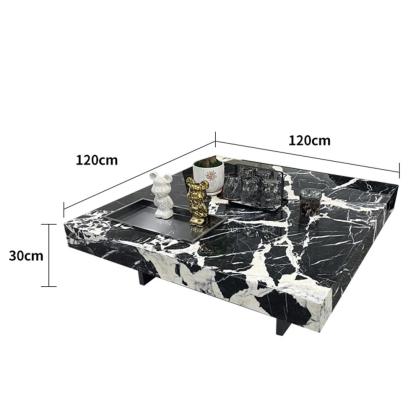 宝格丽黑悬浮茶几