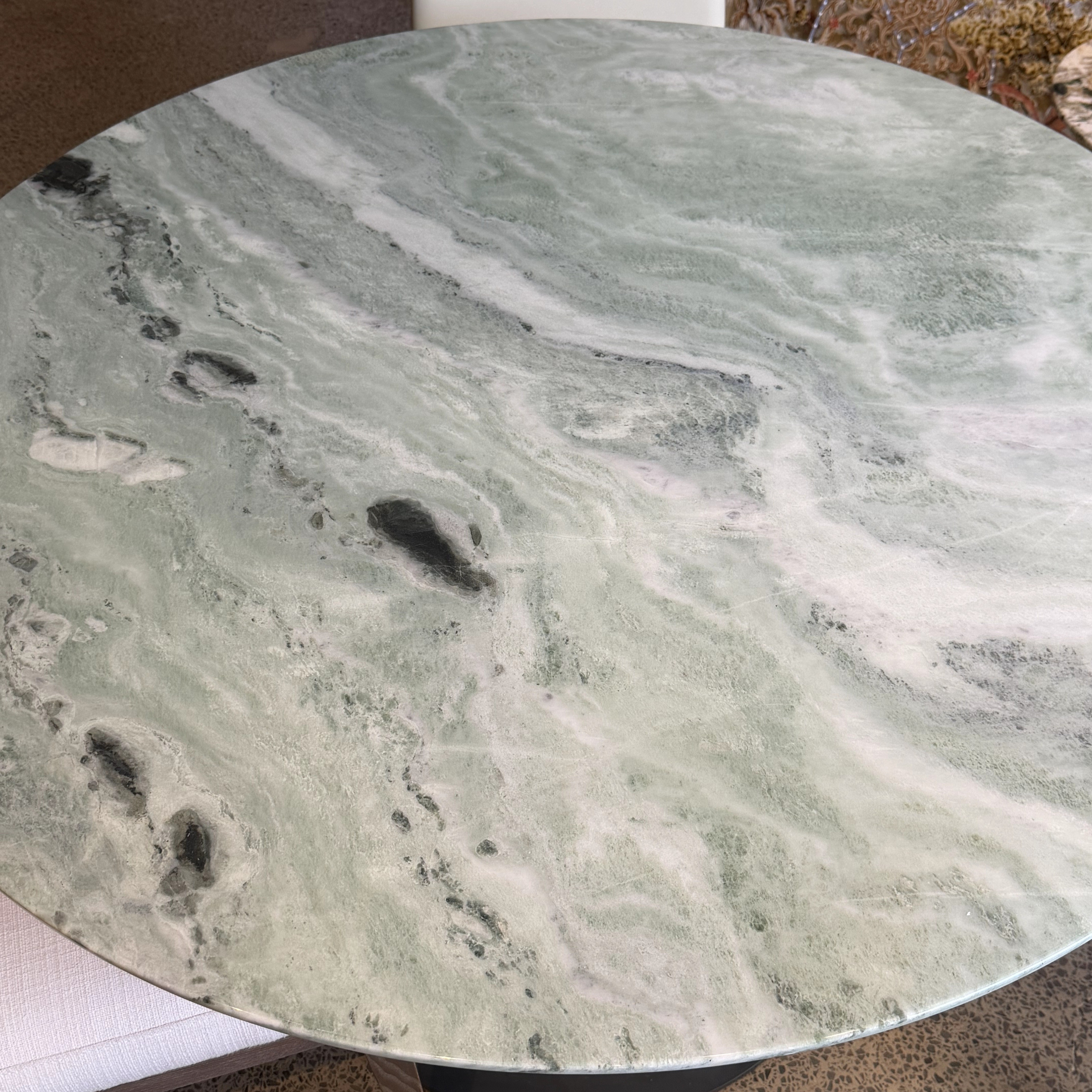 Emerald Cloud Marble Dining Table