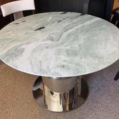 Emerald Cloud Marble Dining Table