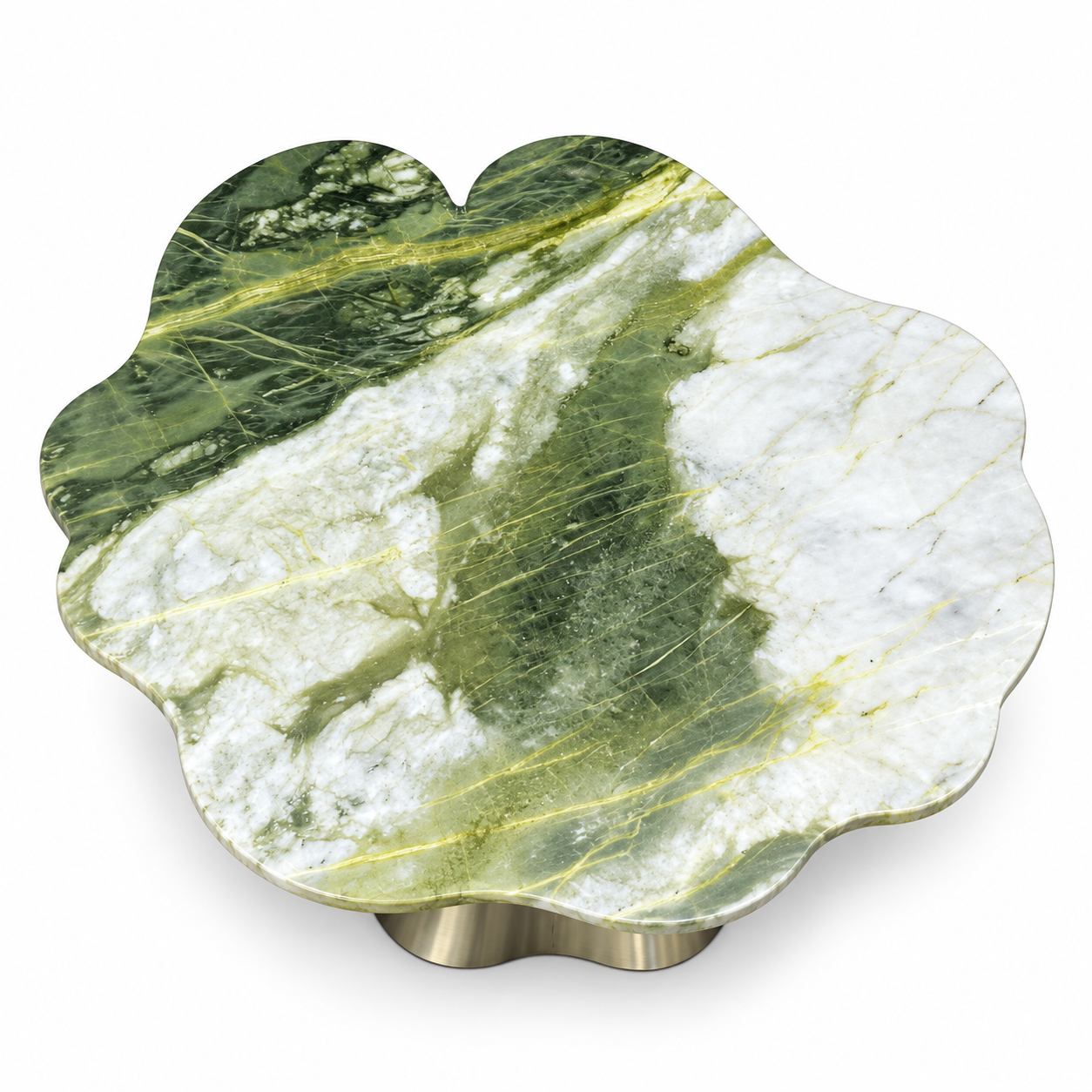 Glacier Green Marble Sculptural Coffee Table