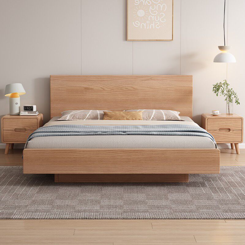 Elwood White Oak Platform Storage Bed