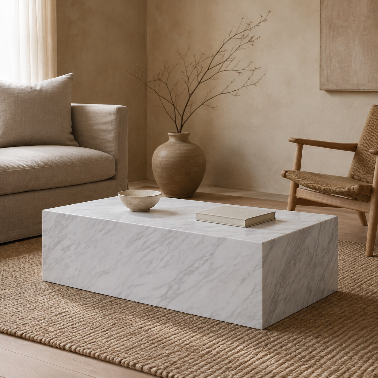Monolith Marble Coffee Table