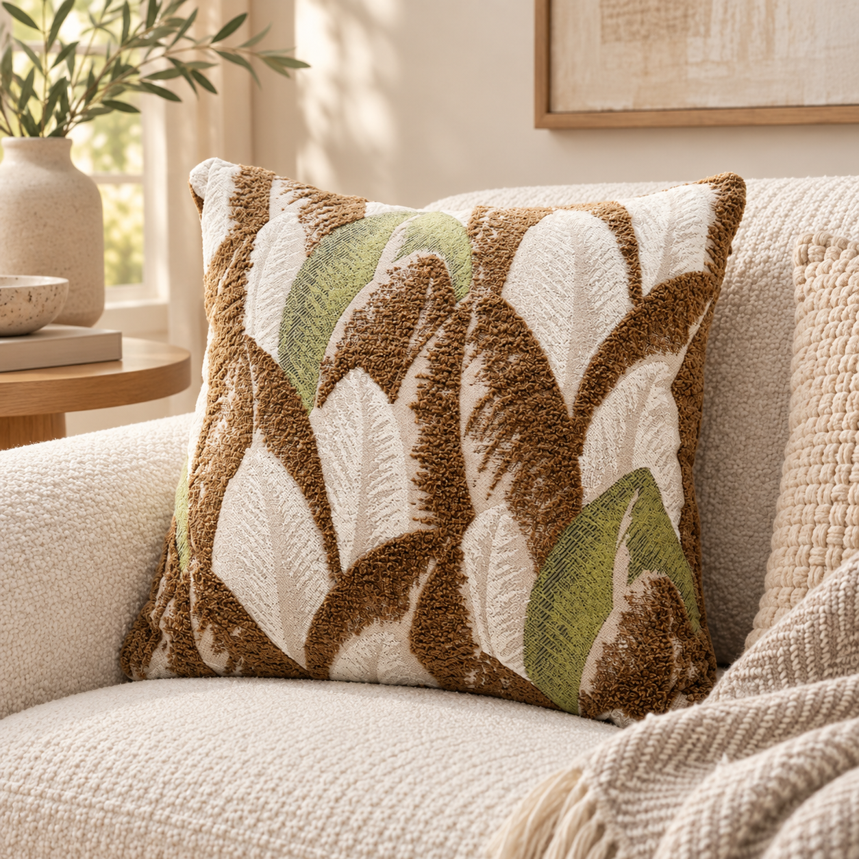 Botanical Tufted Cushion