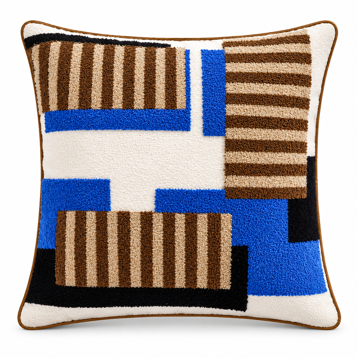 Abstract Geometric Tufted Cushion