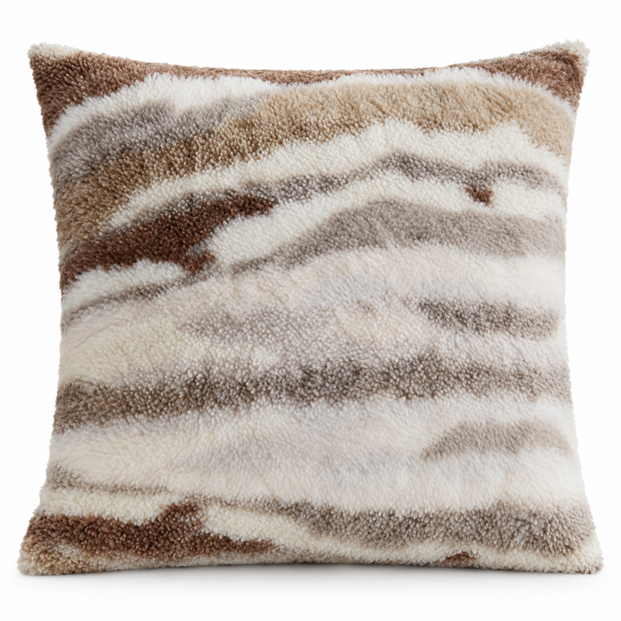 Wavy Faux Fur Cushion