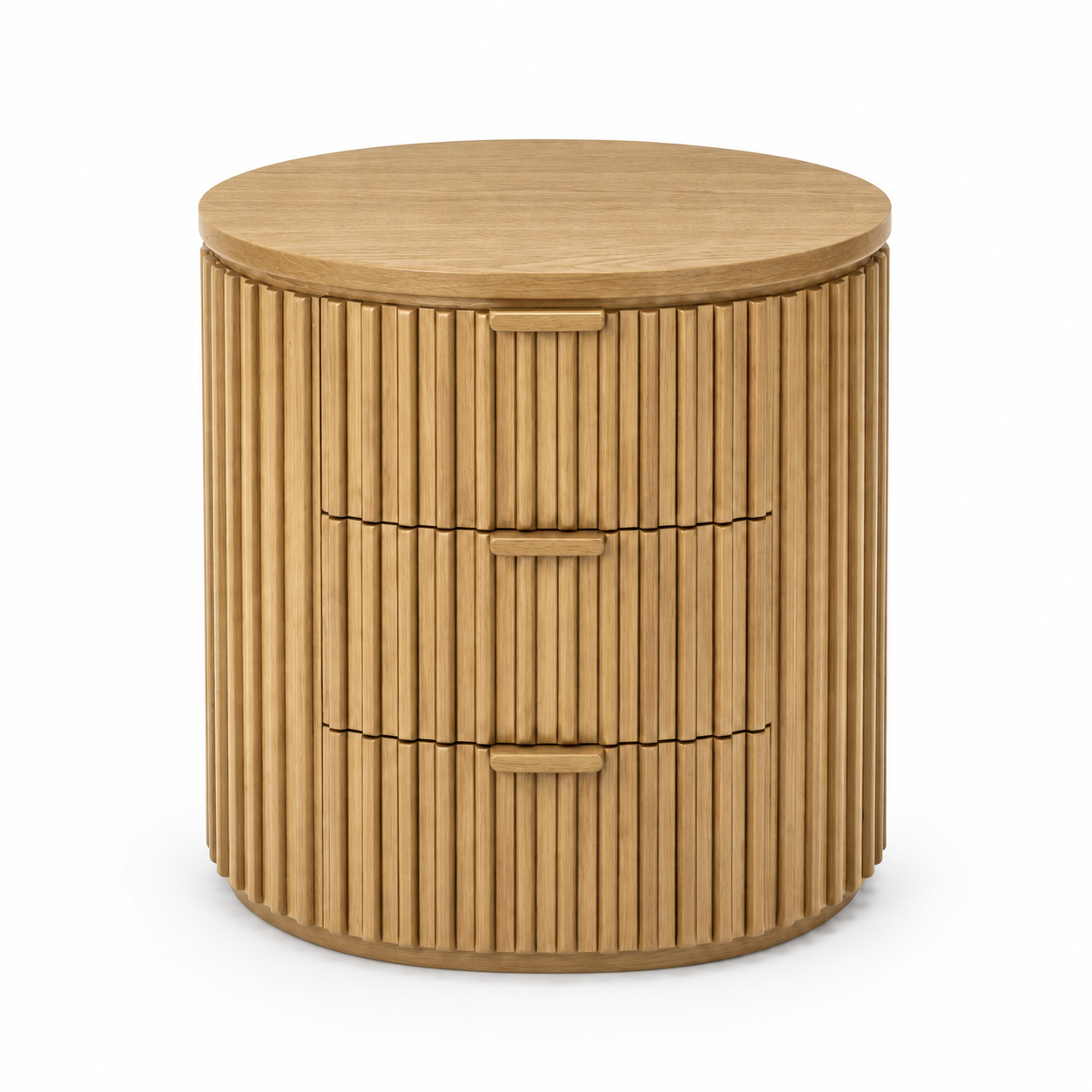 Noir Fluted Bedside Table